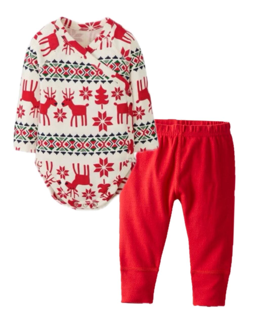 Hanna Andersson Organic Dear Deer Baby Outfit Size 70